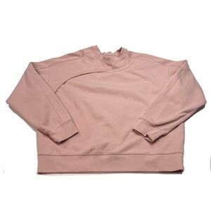 Blush Pink Relaxed Fit Crewneck & Lounge Shorts Set – Paperlil